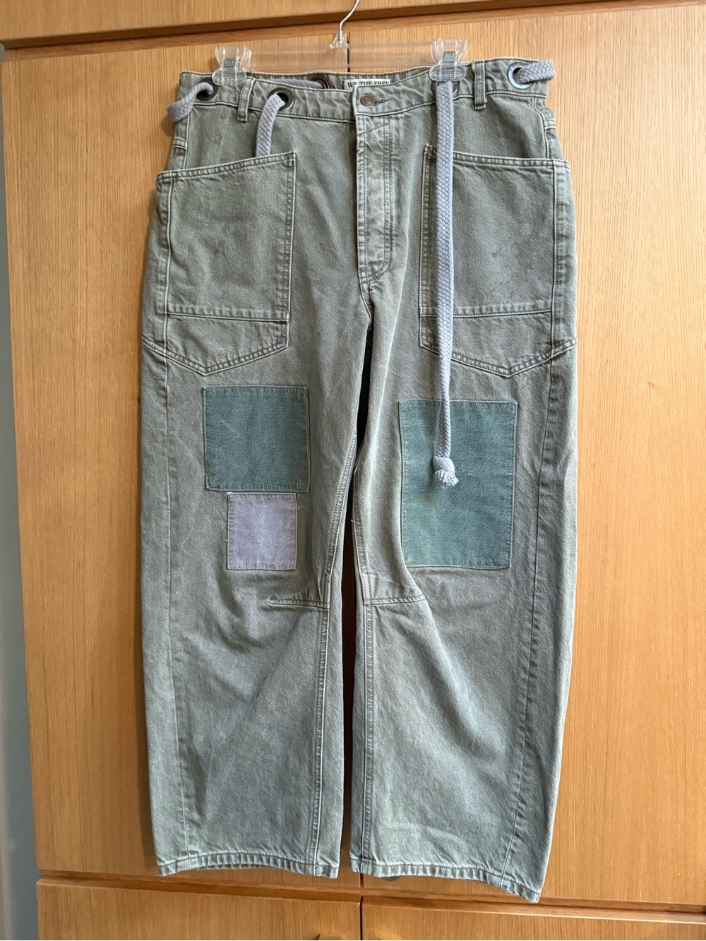Free People “we the free” Moxie pull on barrel jean in “army” - Picture 8 of 13